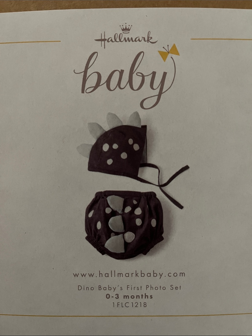 Hallmark Baby Dino Photo Set in Dark blue